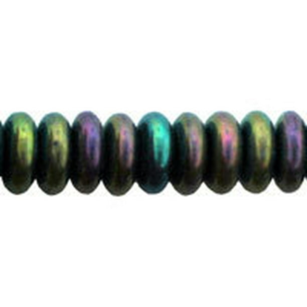 Iris 50 Czech Glass Rondelle Beads Purple 6x2mm Iris 50 Czech Glass Rondelle Beads Purple 6x2mm